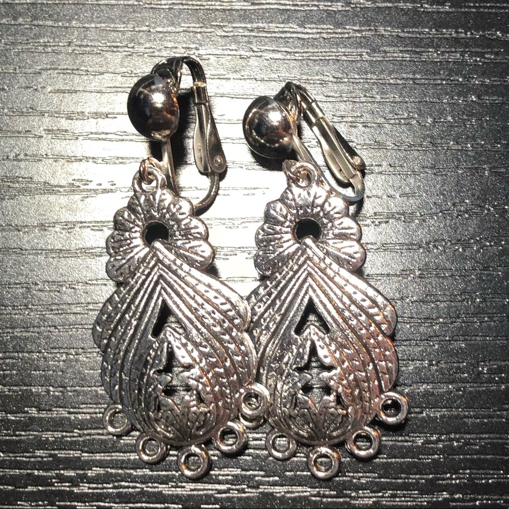 Clip On Dangling Earrings